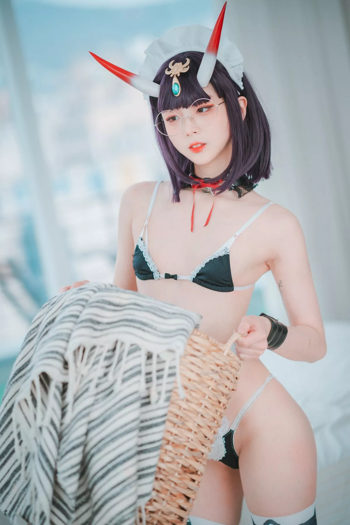 Xgyw.Org_[DJAWA]No.104_模特JangJoo_Shuten Douji Maid主题性感三点式内衣撩人诱惑写真71P