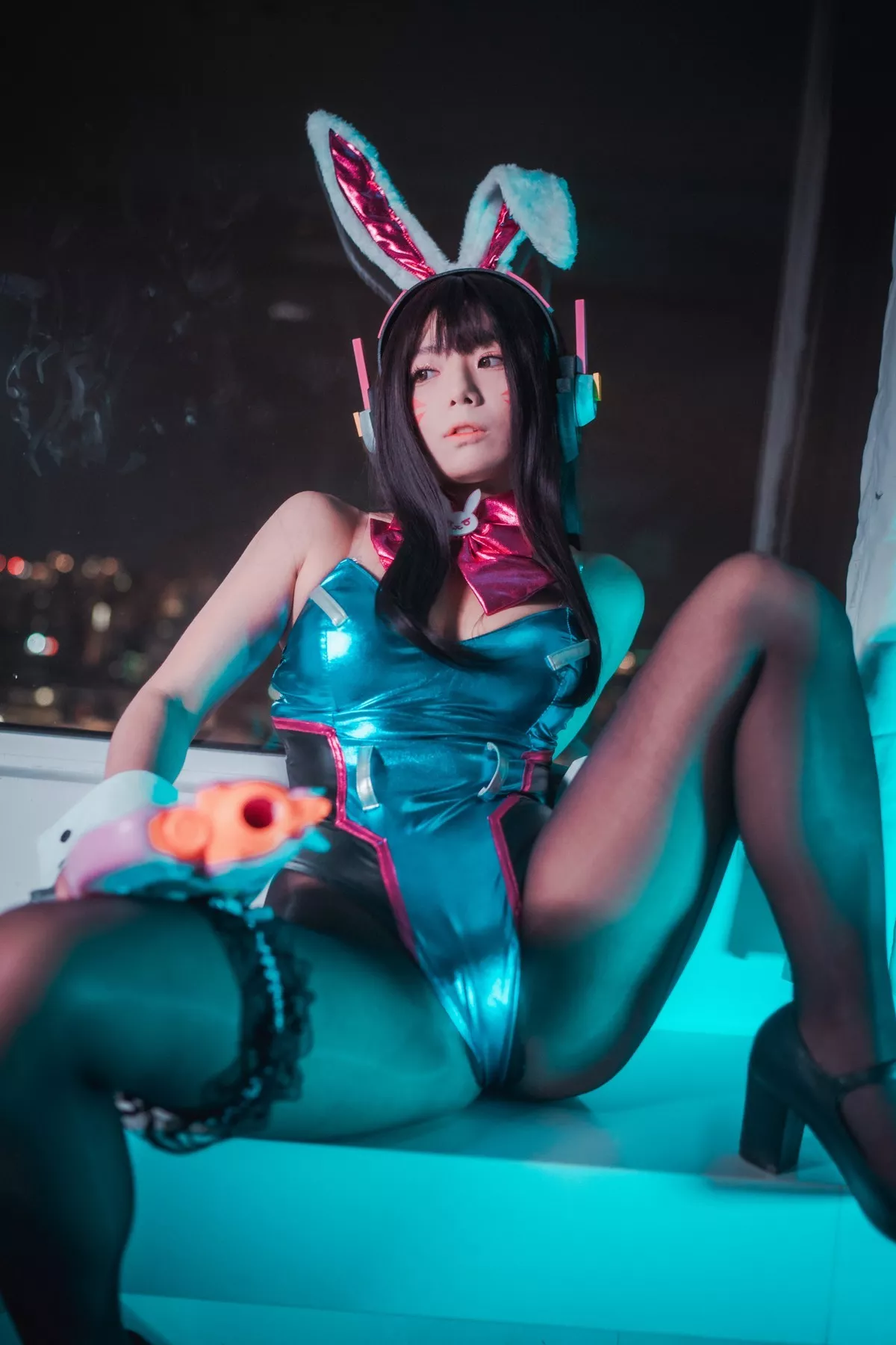 Xgyw.Org_[DJAWA]No.063_Maruemon_D.Va Bunny Hop主题性感连体衣配黑丝裤袜诱惑写真105P