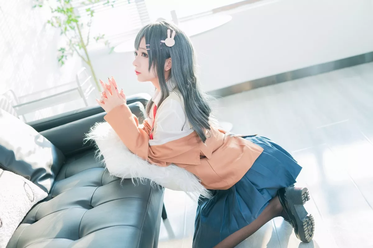 Xgyw.Org_Cosplay美女日奈娇麻衣校服主题私房性感学生制服半脱露蕾丝内衣迷人诱惑写真73P