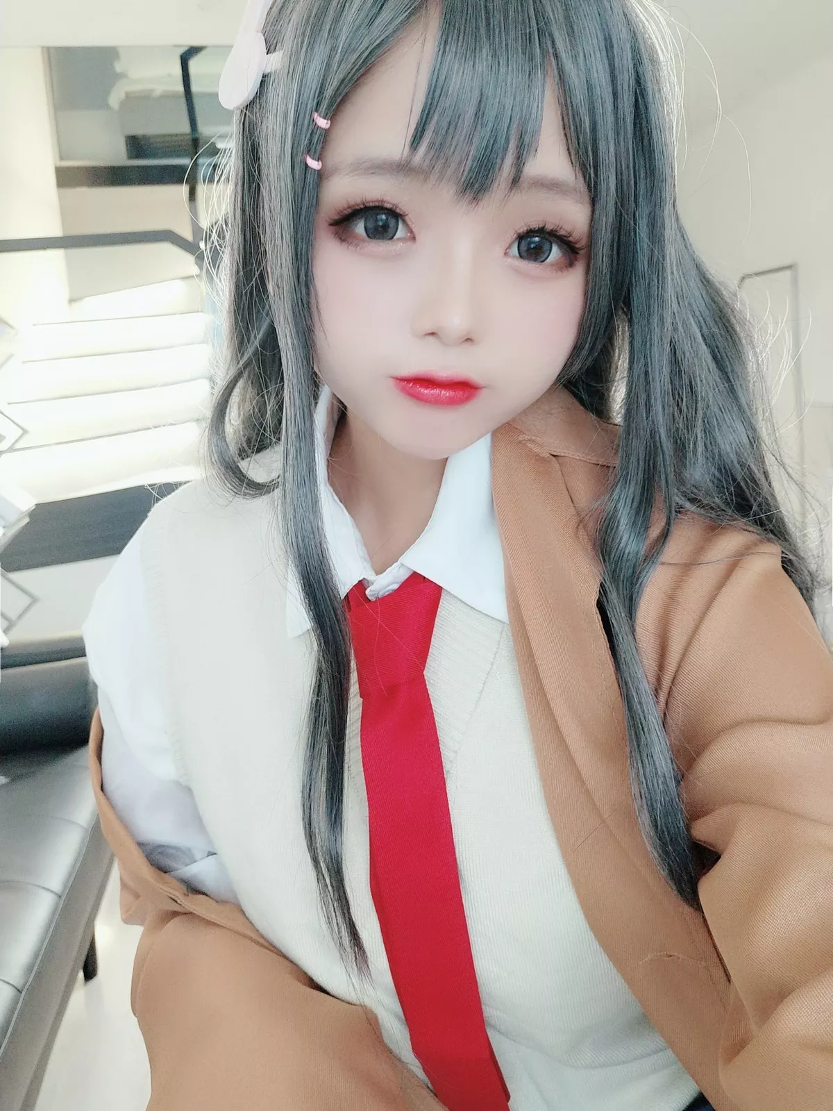 Xgyw.Org_Cosplay美女日奈娇麻衣校服主题私房性感学生制服半脱露蕾丝内衣迷人诱惑写真73P