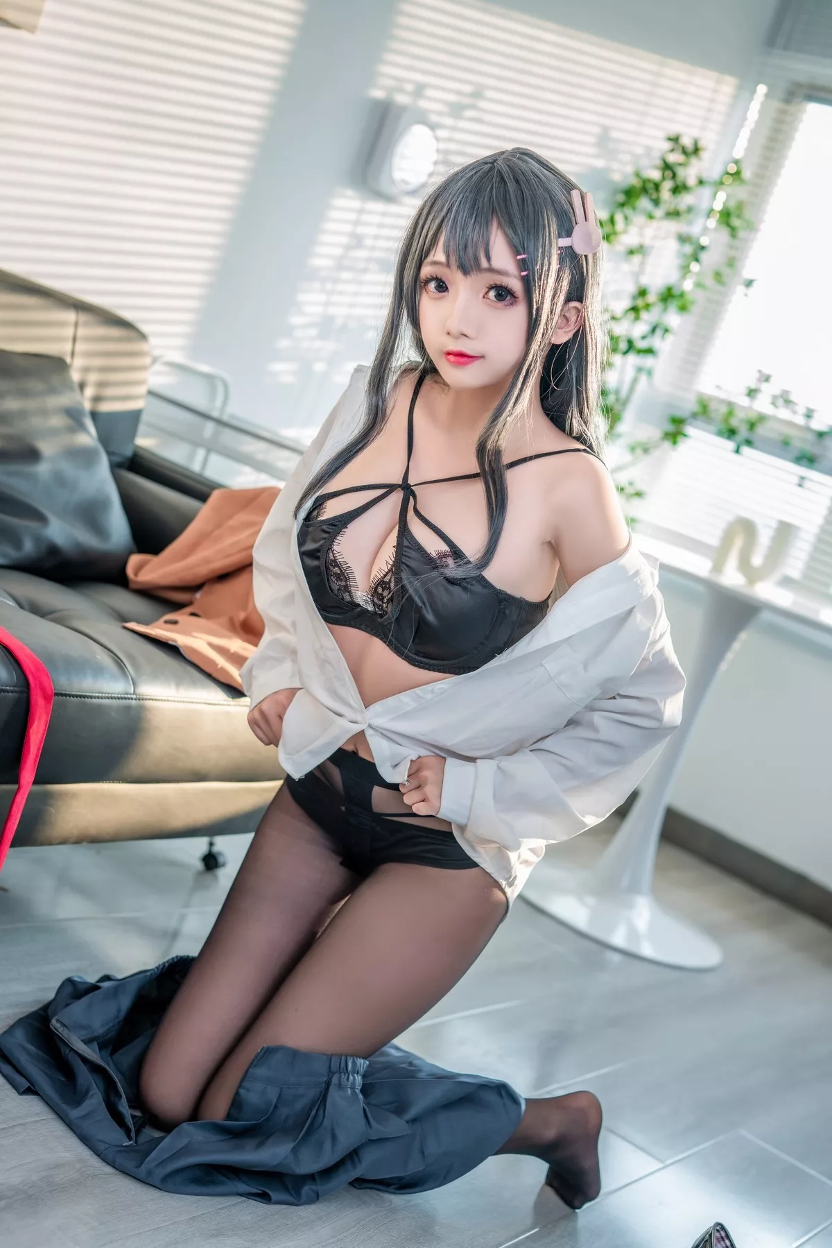 Xgyw.Org_Cosplay美女日奈娇麻衣校服主题私房性感学生制服半脱露蕾丝内衣迷人诱惑写真73P