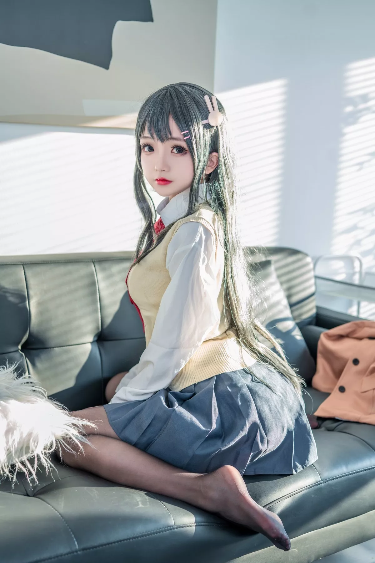 Xgyw.Org_Cosplay美女日奈娇麻衣校服主题私房性感学生制服半脱露蕾丝内衣迷人诱惑写真73P