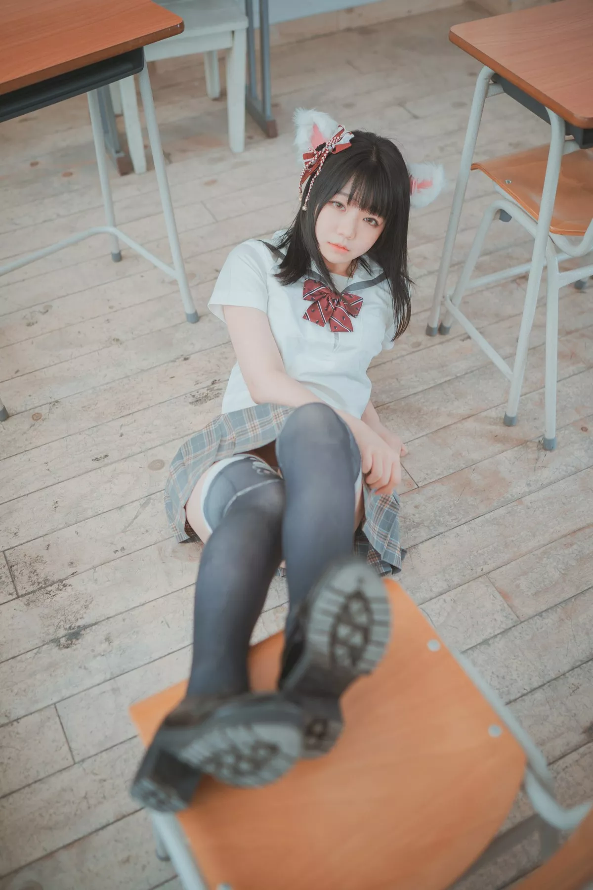 Xgyw.Org_[DJAWA]No.071_PIan_Cat girl does not take classes主题猫女郎服饰秀翘臀诱惑写真23P