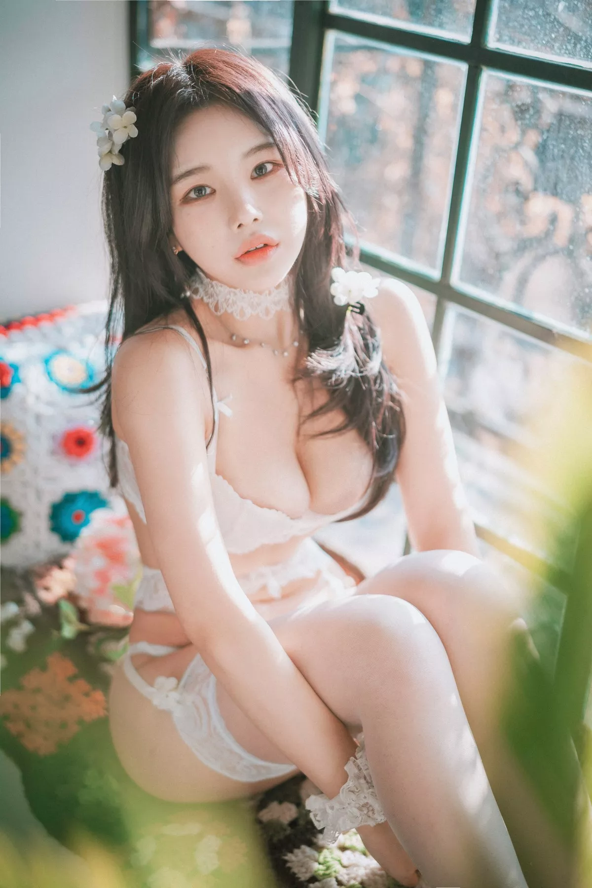 Xgyw.Org_[DJAWA]No.158_模特ZZYuri_Alluring White主题性感白色内衣配蕾丝吊袜诱惑写真44P