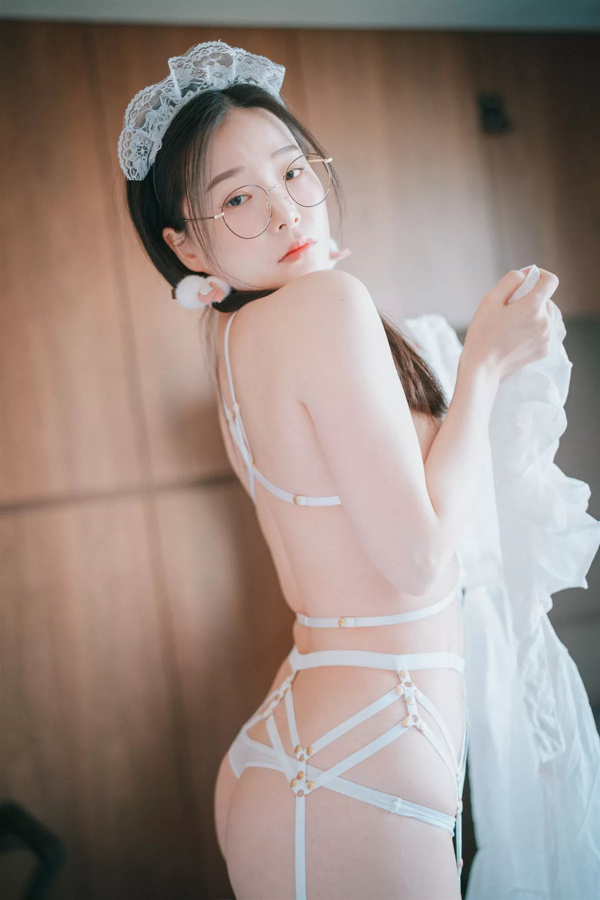 Xgyw.Org_[DJAWA]No.215_模特Pia_Sheer Chiffon Apron主题私房白色透明女仆装完美诱惑写真66P