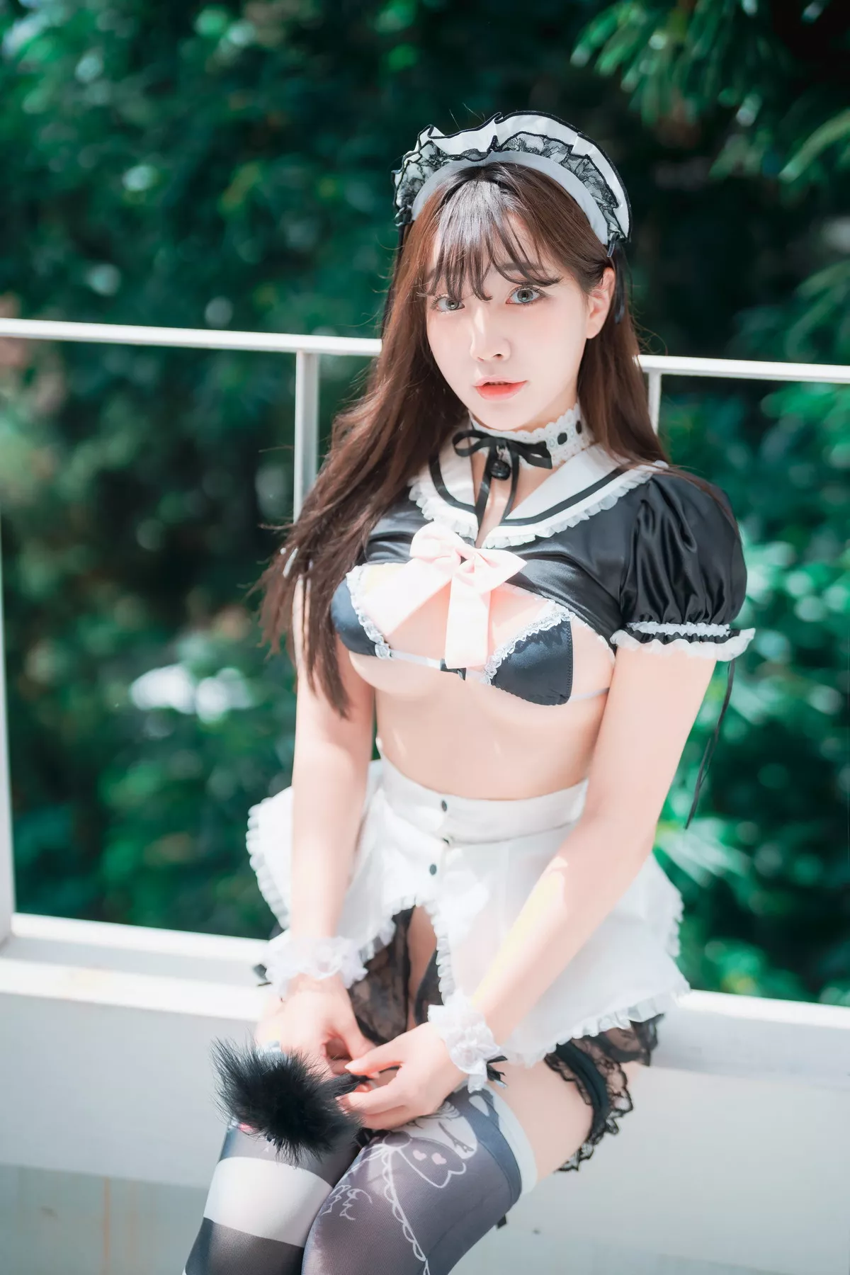 Xgyw.Org_[DJAWA]No.234_模特Newbom_Maid Mansion主题私房黑色情趣服饰露豪乳遮点诱惑写真106P