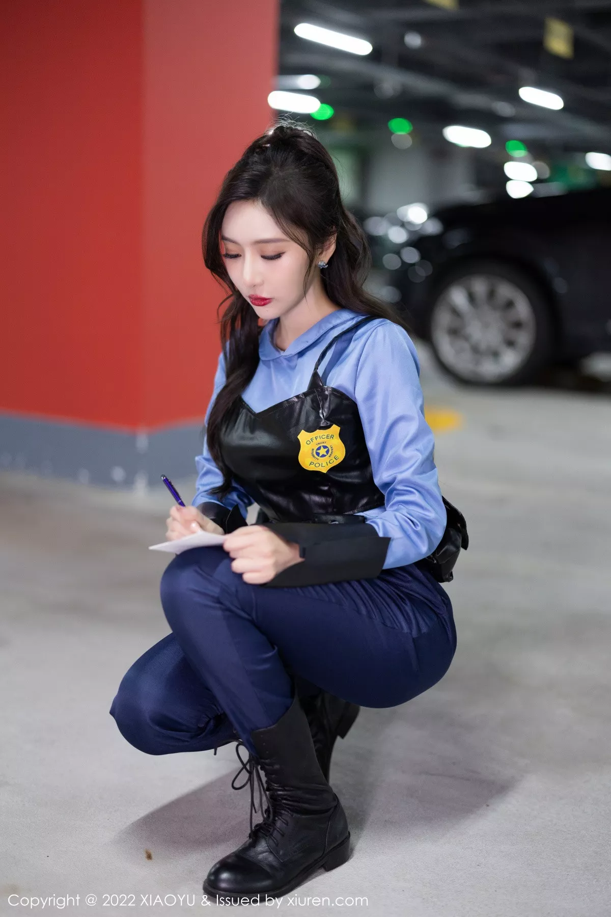 Xgyw.Org_[XiaoYu画语界]Vol.929_女神王馨瑶yanni脱蓝色女警官制服露黑色蕾丝内衣完美诱惑写真80P