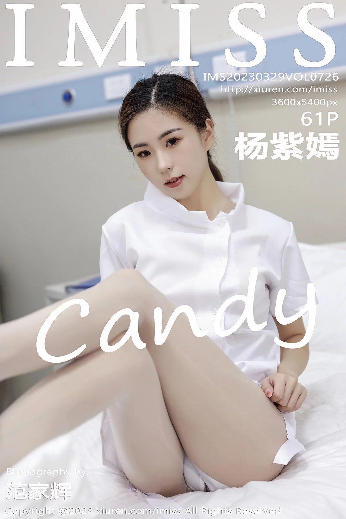 Xgyw.Org_[IMISS爱蜜社]Vol.726_模特杨紫嫣candy性感白色护士服露浅色内衣配原色丝袜诱惑写真61P