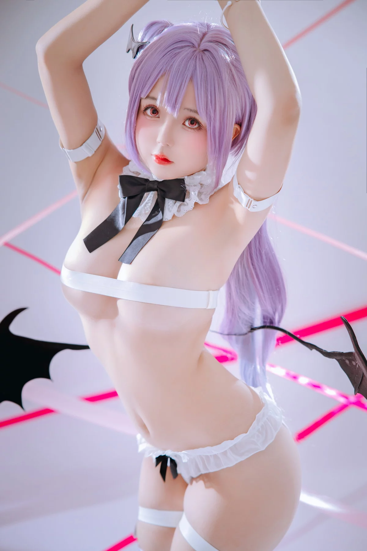 Xgyw.Org_Cosplay美女日奈娇伊芙夏娃主题恶魔装扮性感白色情趣服饰秀丰满身材诱惑写真92P