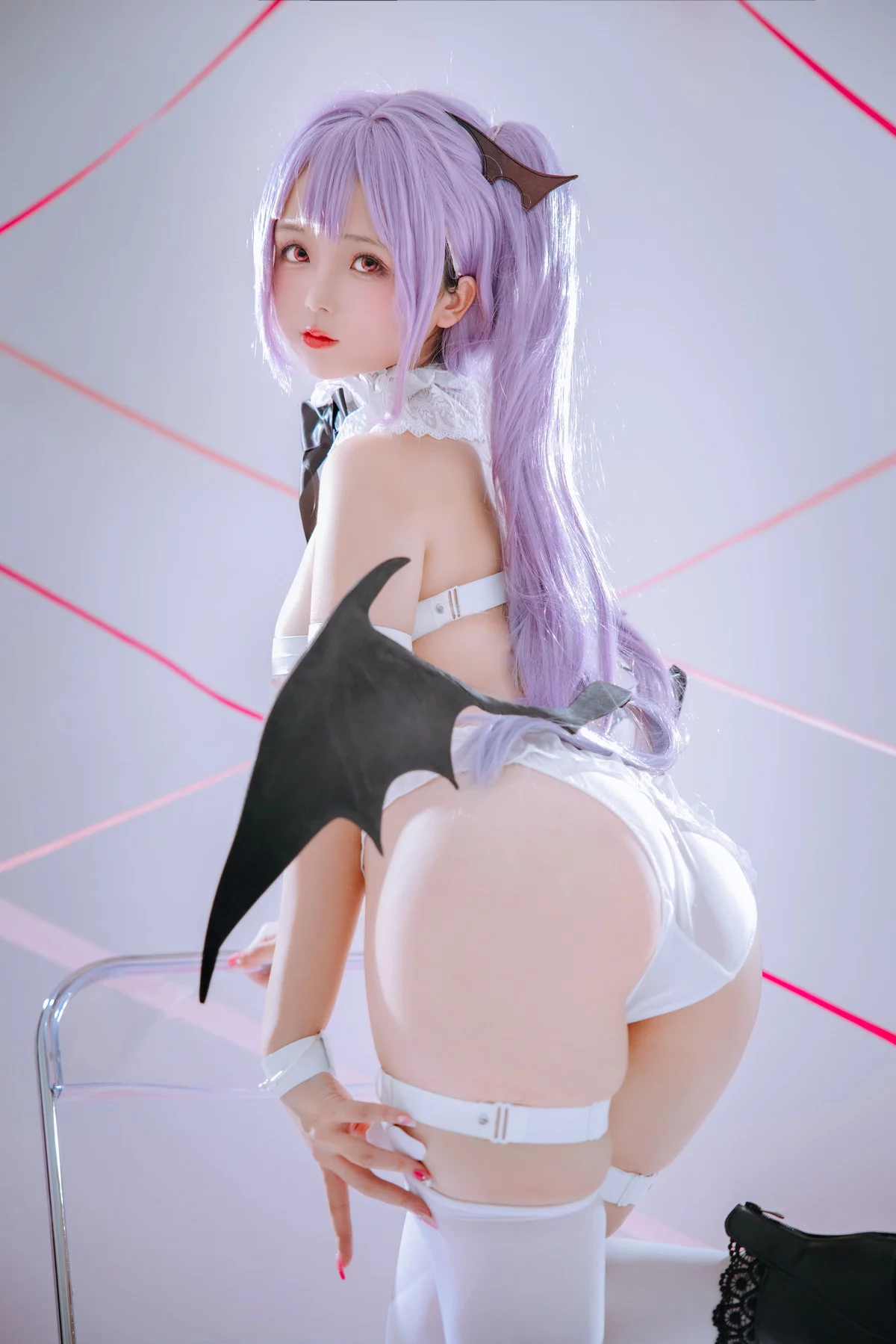 Xgyw.Org_Cosplay美女日奈娇伊芙夏娃主题恶魔装扮性感白色情趣服饰秀丰满身材诱惑写真92P