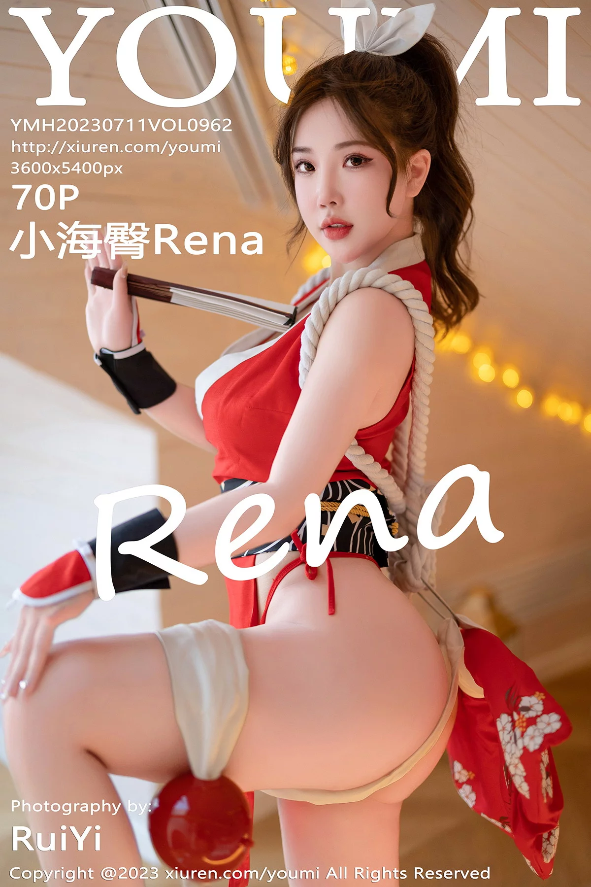 Xgyw.Org_[YouMi尤蜜荟]Vol.962_模特小海臀Rena红色不知火舞cosplay服饰秀浑圆翘臀诱惑写真70P