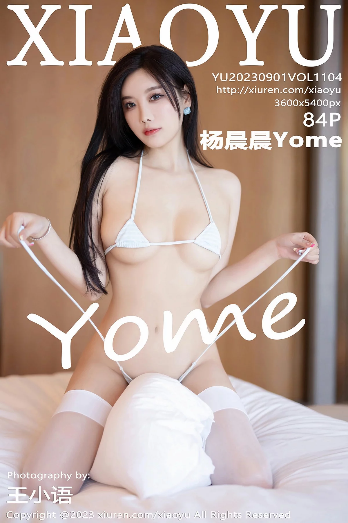 Xgyw.Org_[XiaoYu画语界]Vol.1104_女神杨晨晨Yome性感三点式内衣配白丝袜秀完美身材诱惑写真84P