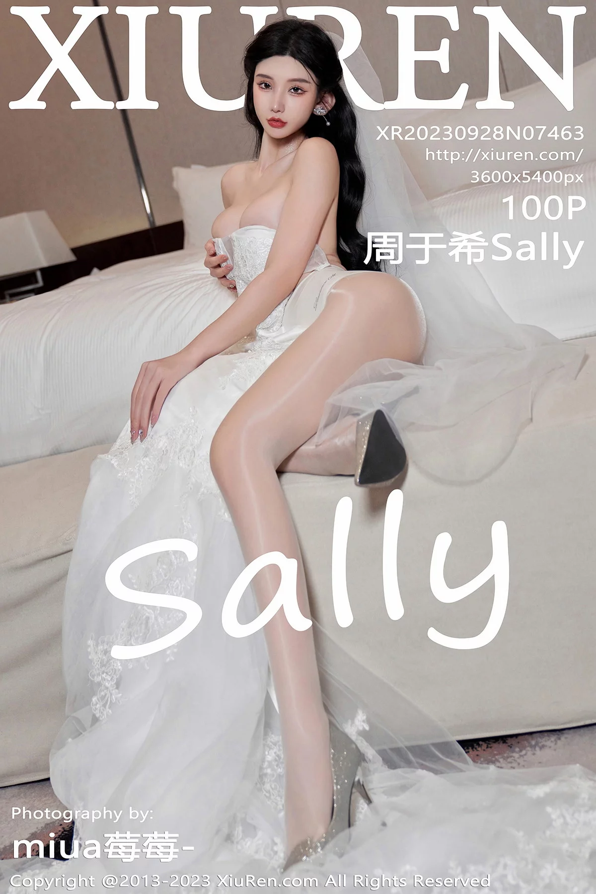 Xgyw.Org_XiuRen第7463期_女神周于希Sally性感白色婚纱+白色蕾丝情趣服饰完美诱惑写真100P