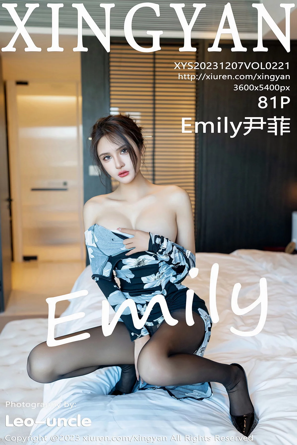 Xgyw.Org_[XINGYAN星颜社]VOL.221_女神Emily尹菲性感深色旗袍配超薄黑丝秀完美身材迷人诱惑写真81P