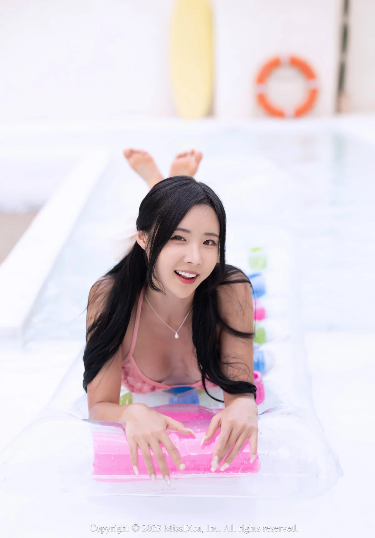 Xgyw.Org_韩国美女模特Habin-Rooftop Poolside Fantasy主题泳池性感粉色比基尼完美诱惑写真104P