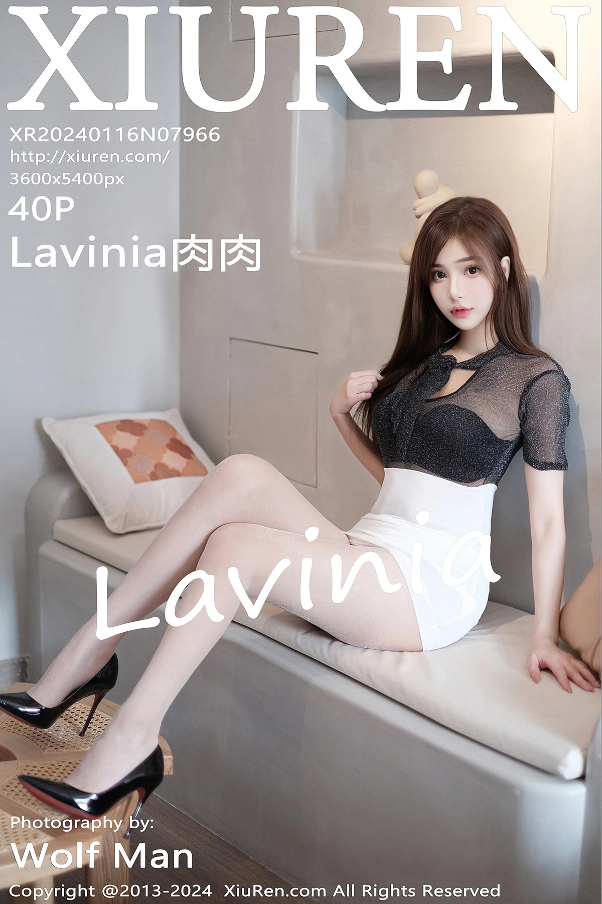 Xgyw.Org_XiuRen第7966期_模特女神Lavinia肉性感黑色薄纱衣配白短裙秀丰满身材诱惑写真40P