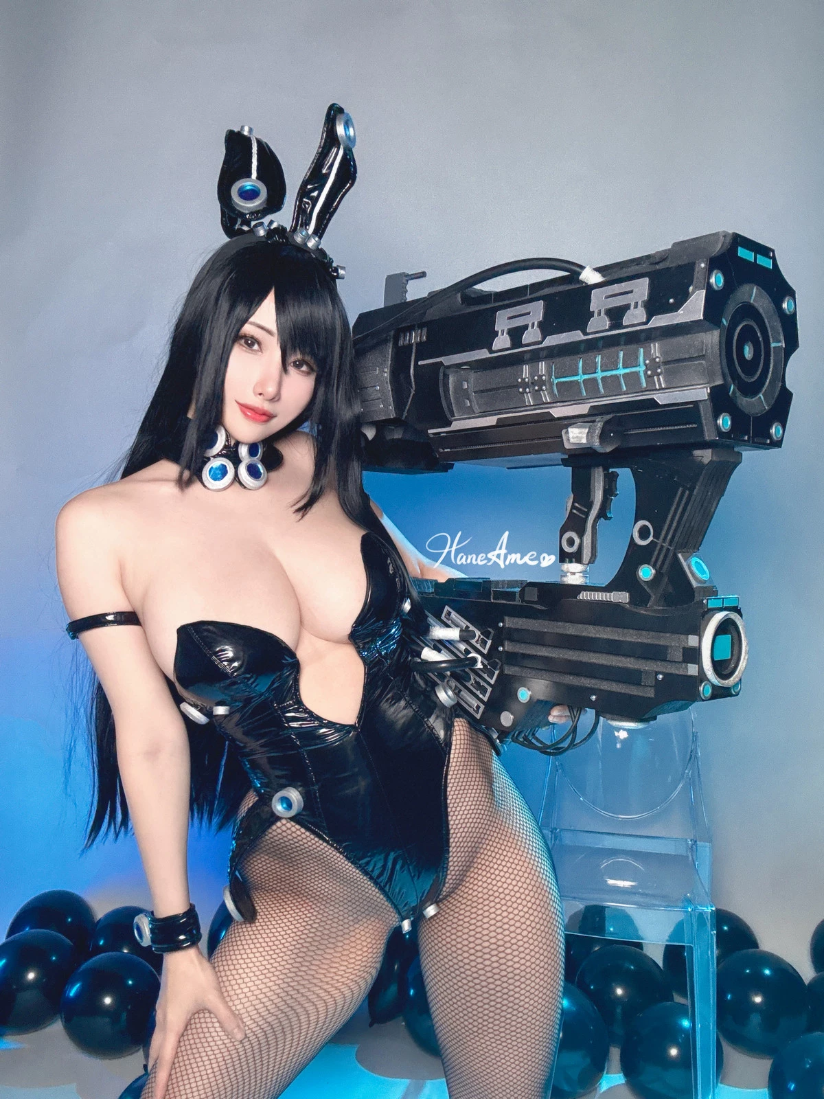 Xgyw.Org_Coser美女雨波_HaneAme-Gantz Reika Bunny主题黑色皮质连体内衣秀丰满身材诱惑写真30P