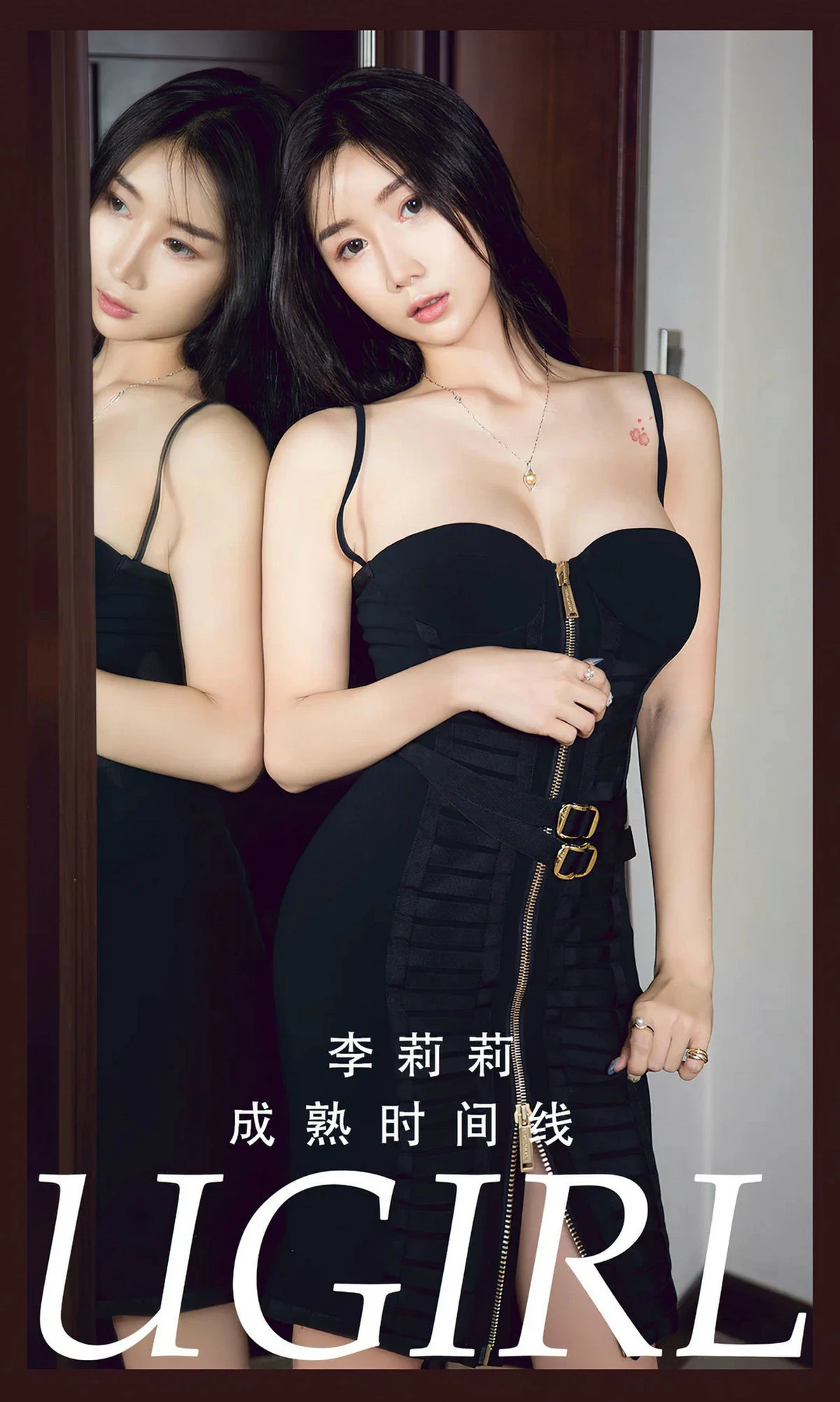 Xgyw.Org_[Ugirls爱尤物]No.2785_模特李莉莉私房性感黑色低胸吊带短裙秀完美身材迷人诱惑写真35P