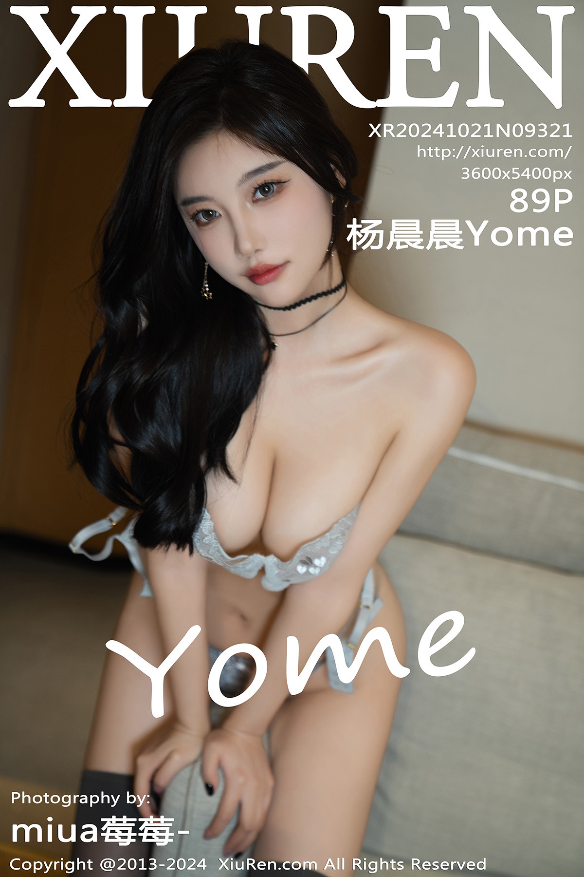 Xgyw.Org_XiuRen第9321期_女神杨晨晨Yome浅色连衣短裙露灰色内衣配超薄黑丝极致魅惑写真89P