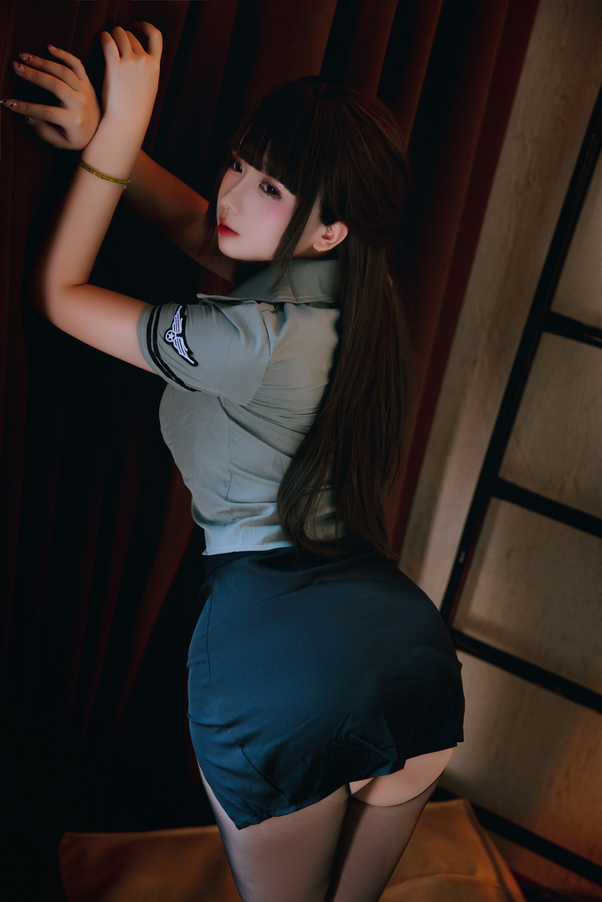 Xgyw.Org_Cosplay美女日奈娇教官主题私房性感制服配开档黑丝半脱秀火辣身材极致诱惑写真151P